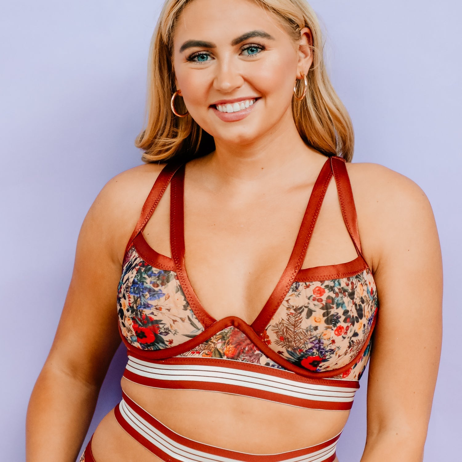 Madalynne Intimates - Galina Bra Kit - Copper Garden - Sew Heart Soul