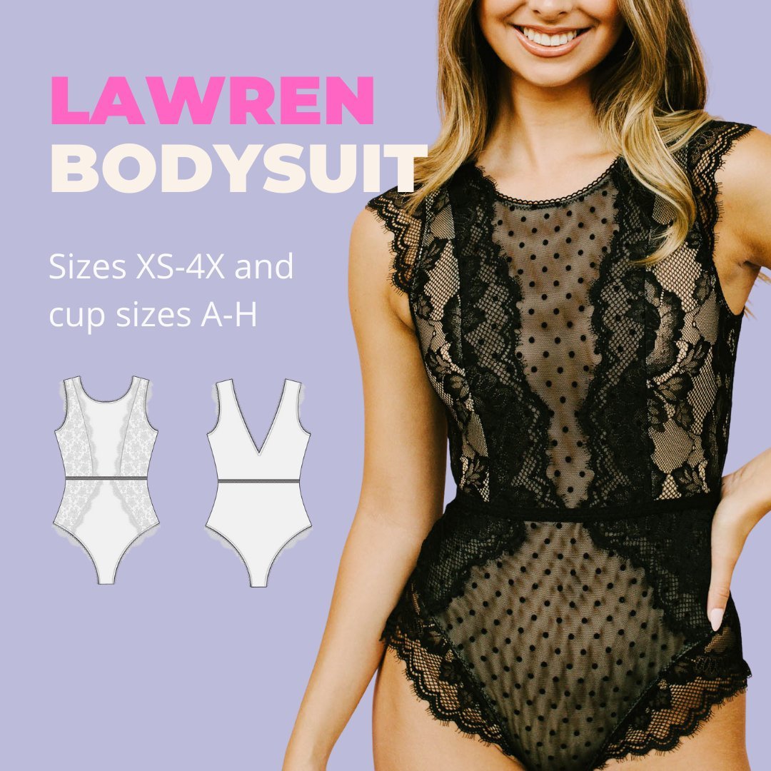 Madalynne Intimates - Lawren Bodysuit - Pattern (PDF) - Sew Heart Soul