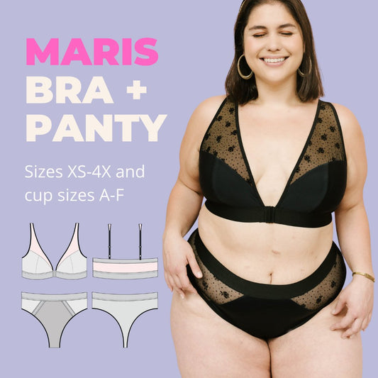 Madalynne Intimates - Maris Bra + Panty - Sewing Pattern (PDF) - Sew Heart Soul