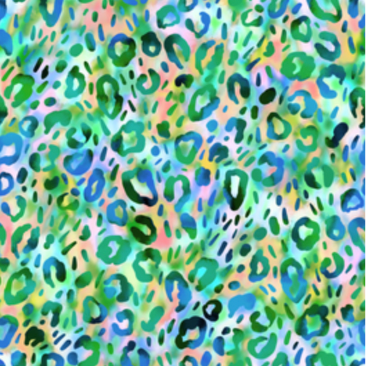 Coming Soon - Vivid Pastel Green Leopard Print